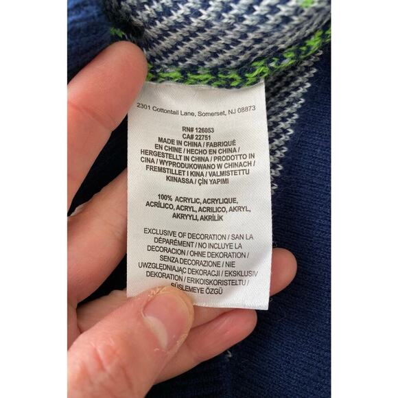 NFL Team Apparel Men's M Seattle Seahawks Football Pullover Sweater - Picture 6 of 7